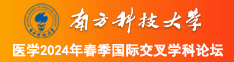 播放性肏穴南方科技大学医学2024年春季国际交叉学科论坛